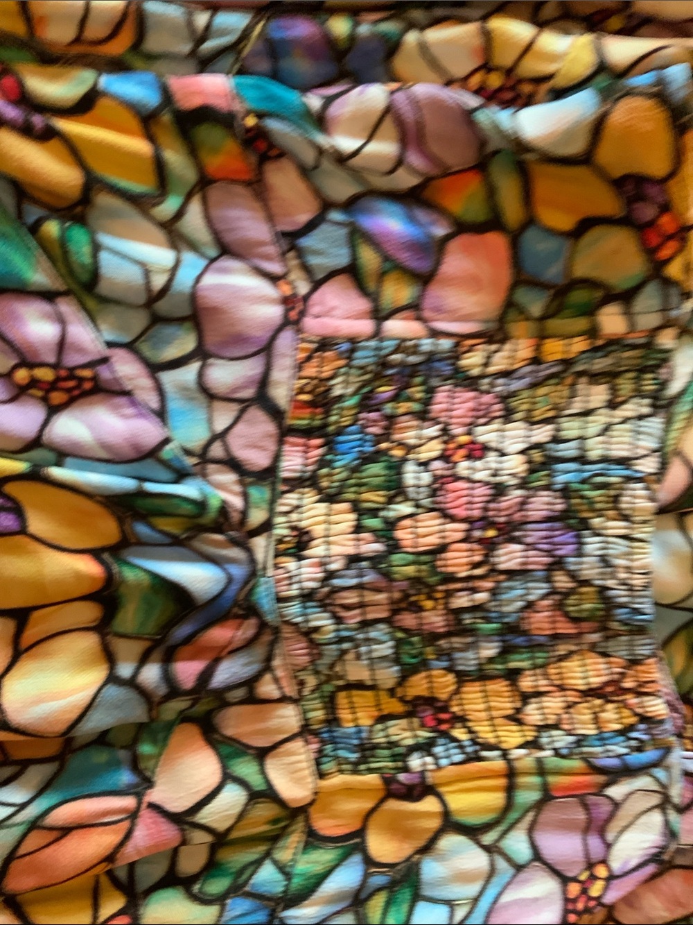 Maeve Multicolor Floral Mosaic Midi Dress - Picture 3 of 3